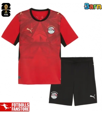 Egypten Hemmatröja Barn VM 2026 Kortärmad (+ Korta byxor)